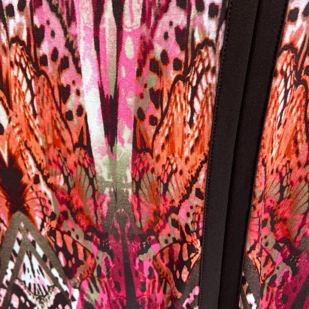 Chico's Art Nouveau Butterfly-Print Maxi Dress Size M - Picture 5 of 13